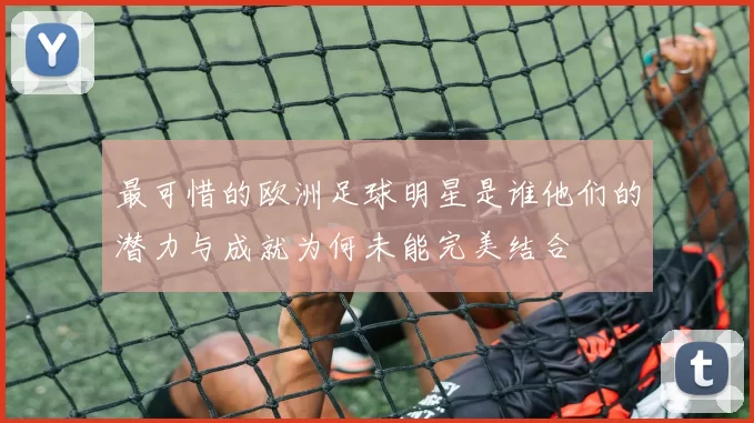 最可惜的欧洲足球明星是谁他们的潜力与成就为何未能完美结合